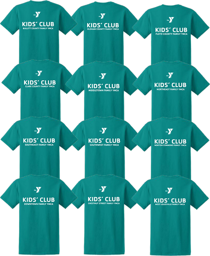 YMCA Kids Club Short Sleeve Tee Shirt (Adult Sized)