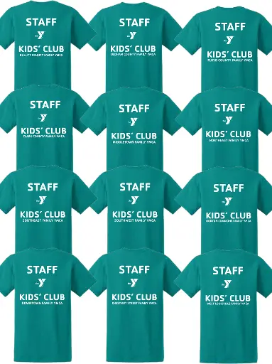 Staff YMCA Kids Club Short Sleeve Tee Shirt